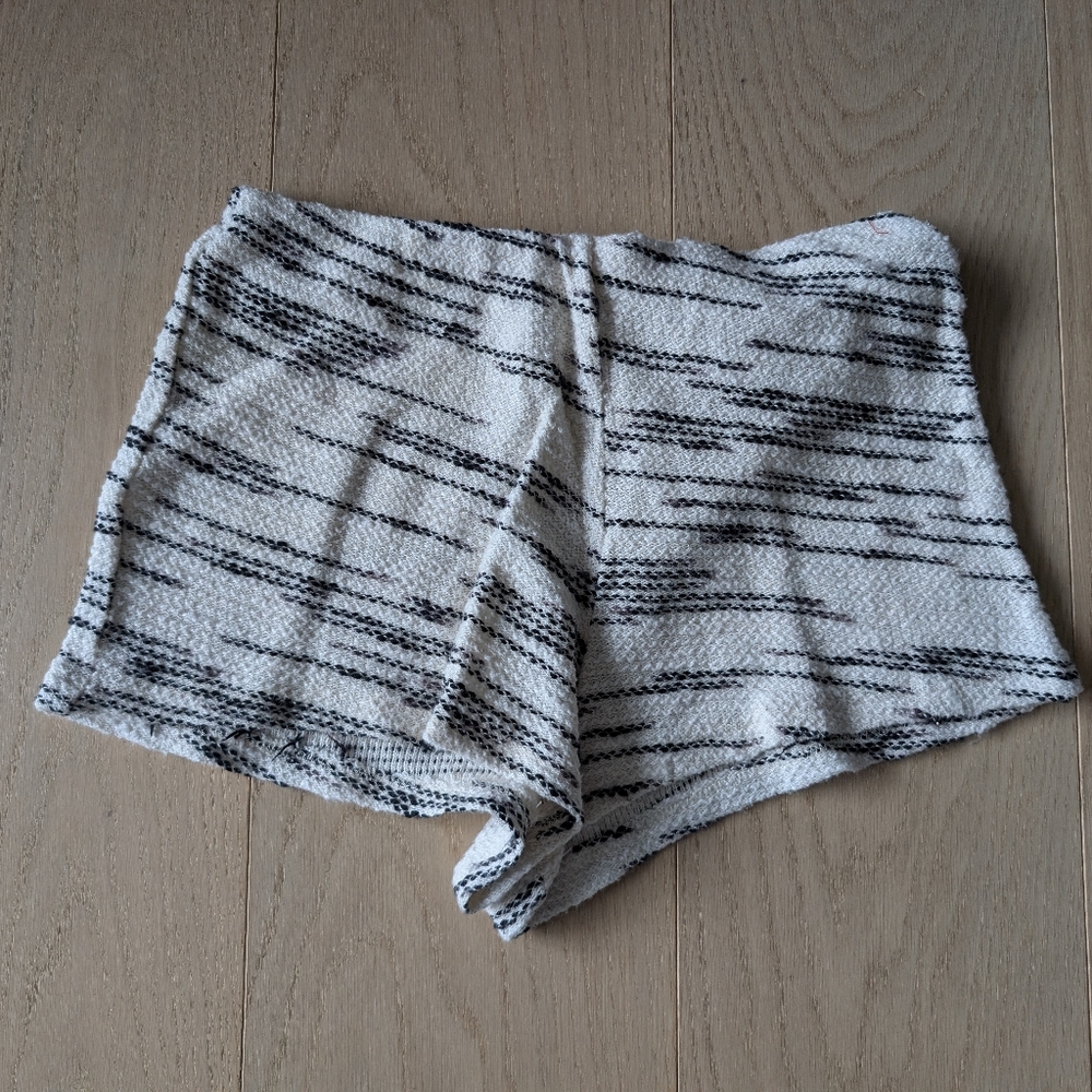 Obey High-Rise Knit Women’s Shorts - White/Black. Size Small.